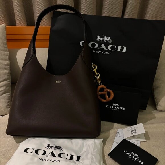 Coach Handbags - Coach Brooklyn Shoulder Bag 28 – BrassMaple NWT with Dust Bag